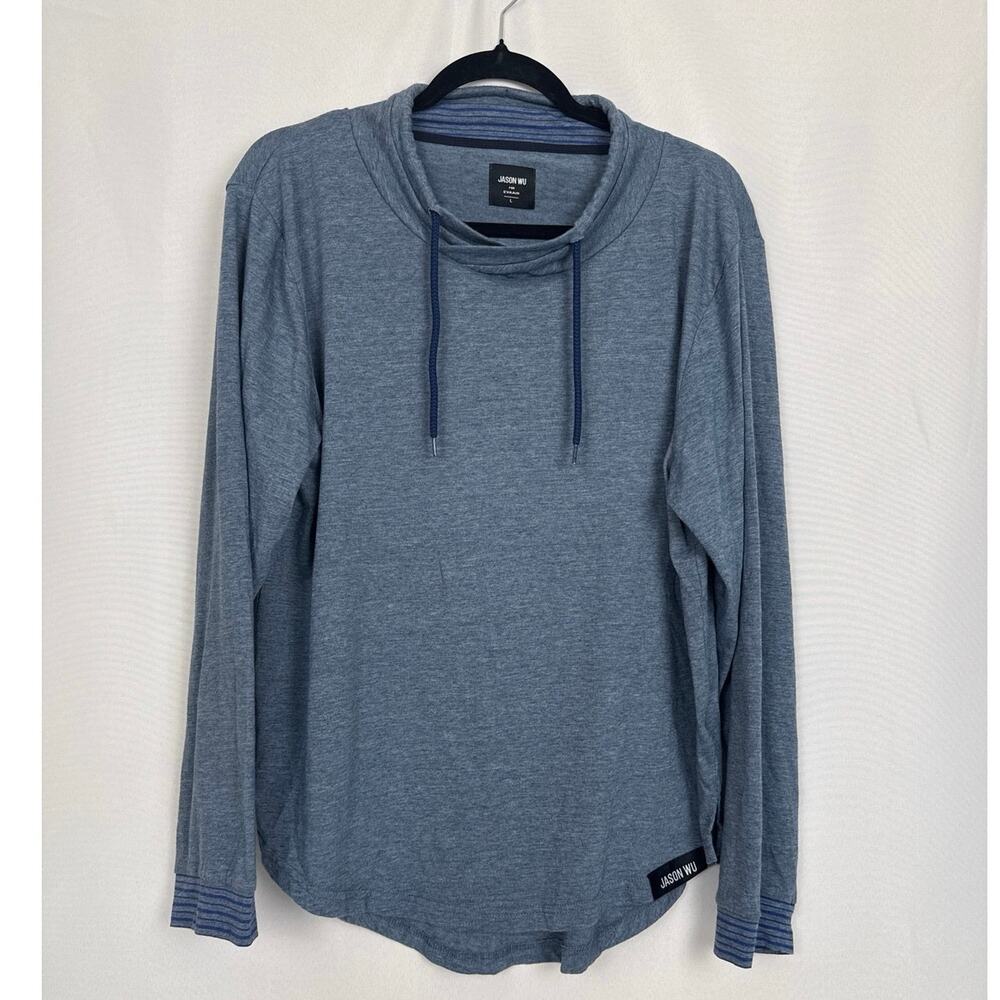 Jason Wu for EVA Air Womens Cowl Neck Top Size Large Cozy Travel Relaxed